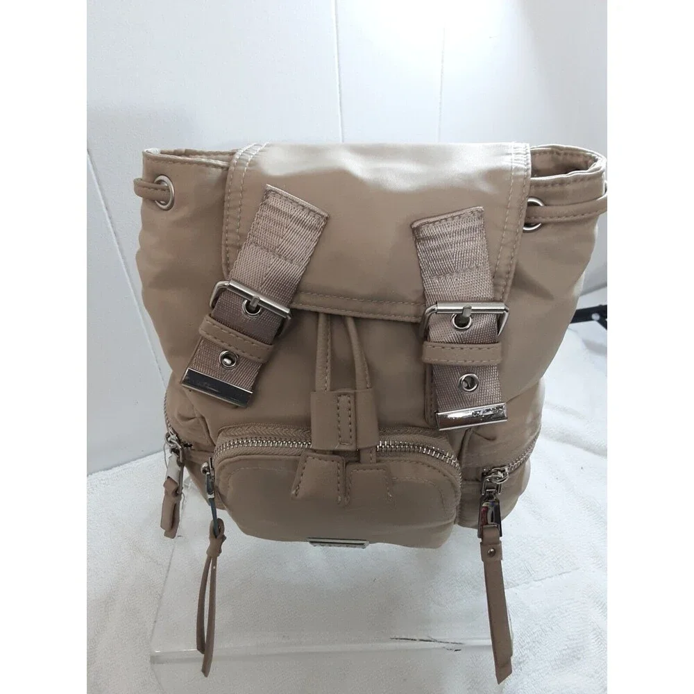 Steve Madden Nylon Back Pack Small Beige